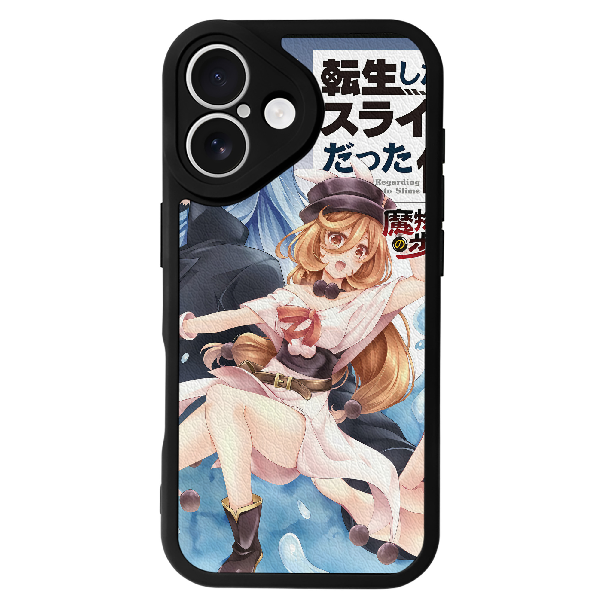 （画像用） 転スラ Regarding Reincarnated to Slime 【iPhone 16シリーズ対応】シリコンスマホケース（レザー調） 材質：シリコン